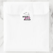 Hete Meisjes Lezen Ronde Sticker (Tas)