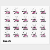 Hete Meisjes Lezen Vierkante Stickers (Vel)
