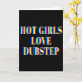 Hete Meisjes Liefde Dubstep Edm Dans Rave Muziek F Kaart (Gele Bloem)