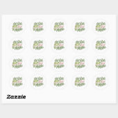 Hete Meisjes Liefde Matcha Ronde Sticker (Vel)