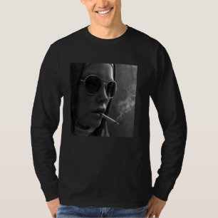 Hete non rookt sigaret, rebelse geen t-shirt