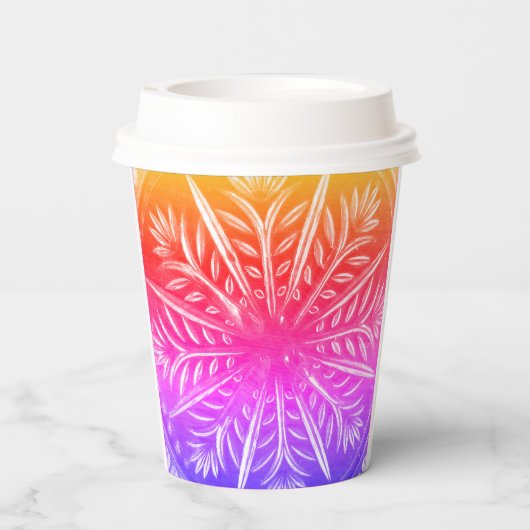 Hete of koude drank papieren bekers (Achterkant)