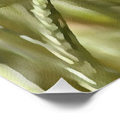 Hete papaver acrylverf poster (Hoek)
