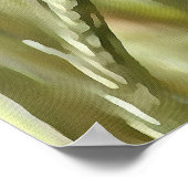 Hete papaver acrylverf poster (Hoek)