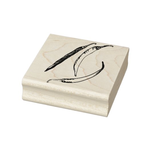 Hete paprika's rubberstempel (Stempel)