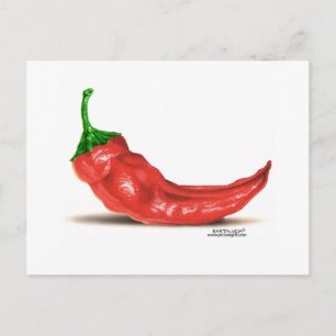 hete peper briefkaart