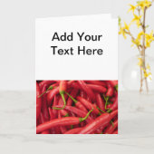 Hete Peper Kaart (Gele Bloem)