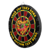 Hete peper met hartvlam dartbord (Voorkant Rechts)