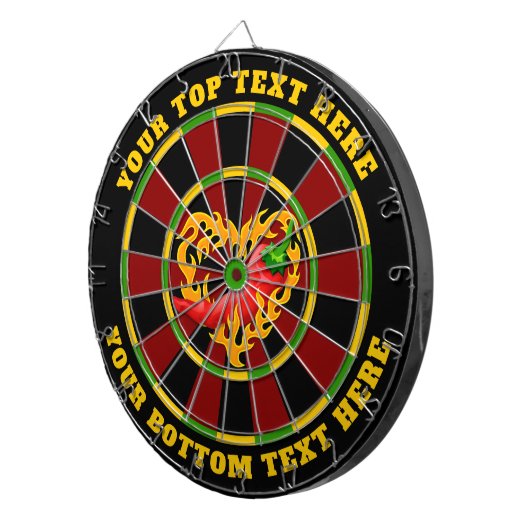 Hete peper met hartvlam dartbord (Voorkant Rechts)