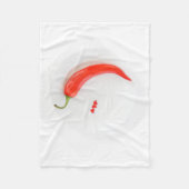 Hete peper Witte rood Fleece Deken (Voorkant)