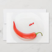 Hete peper Witte rood Kaart (Voorkant)