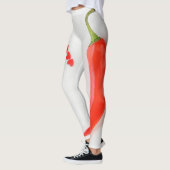 Hete peper Witte rood Leggings (Links)