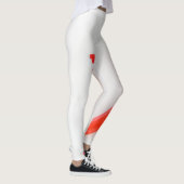 Hete peper Witte rood Leggings (Rechts)