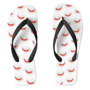 Hete peper Witte rood Teenslippers