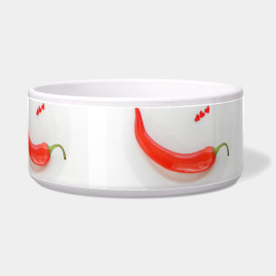 Hete peper Witte rood Voerbakje