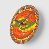 hete peper yin yang ronde klok (Hoek)