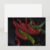 hete peper_zwart briefkaart (Voorkant / Achterkant)
