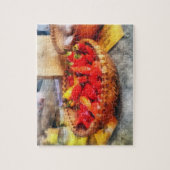 hete pepers op de boerenmarkt legpuzzel (Verticaal)