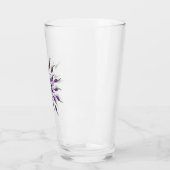 hete pepers paarse Mandala kunst Glas (Links)