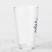 hete pepers paarse Mandala kunst Glas (Rechts)