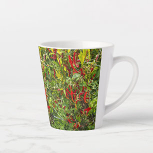 Hete pepers voor warme koffie! latte mok