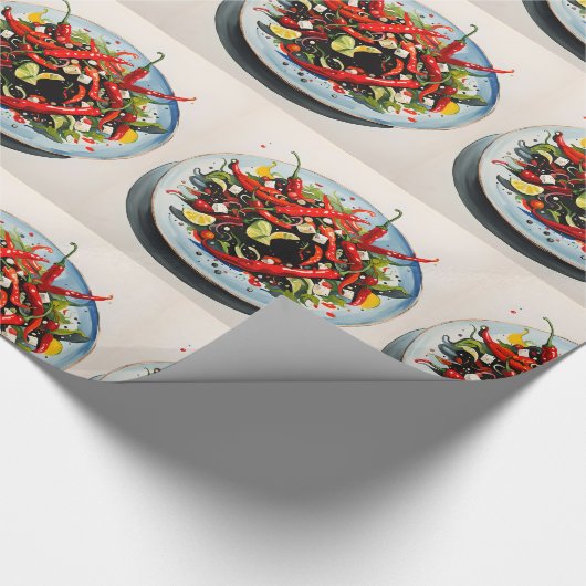Hete Peppers Salade Cadeaupapier (Hoek)