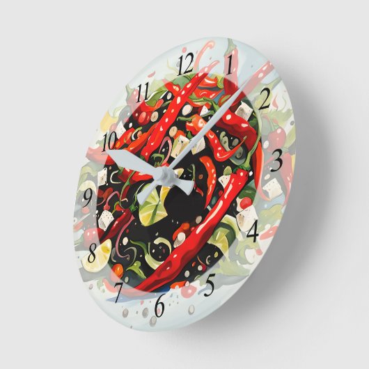 Hete Peppers Salade Ronde Klok (Hoek)