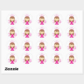 Hete PInk Fairy Stickers (Vel)