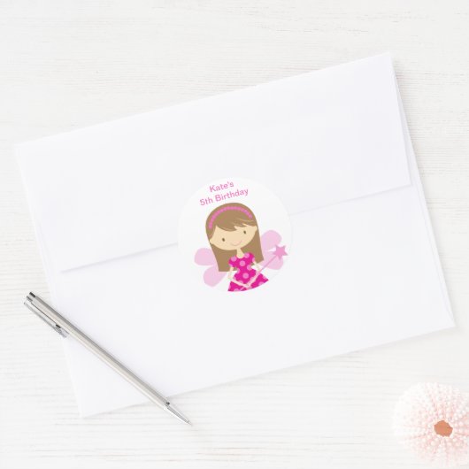 Hete PInk Fairy Stickers (Envelop)