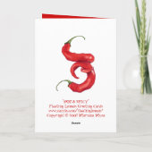 Hete & pittige kerst Kaart (Achterkant)