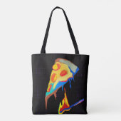 hete pizza tote bag (Achterkant)