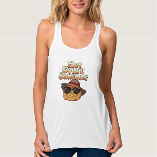 Hete Pompoen Zomer Tanktop (Voorkant)