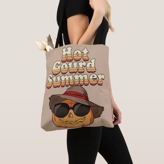 Hete Pompoen Zomer Tote Bag (Dichtbij)
