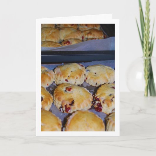 hete rode bessen scones kaart (Voorkant)