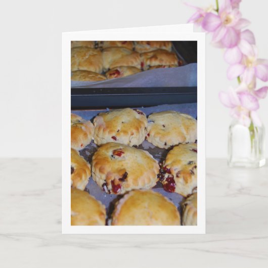 hete rode bessen scones kaart (Orchidee)