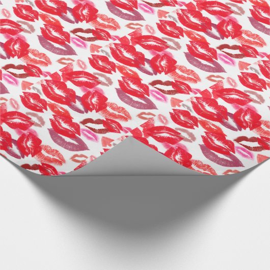 Hete rode kussen cadeaupapier (Hoek)