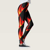 Hete rode vuur vlammen workout fitness gym legging (Rechts)