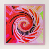 hete rode zomer mix kunst legpuzzel (Horizontaal)