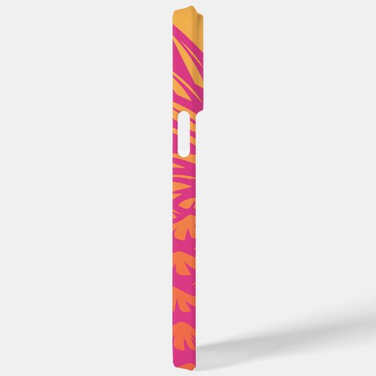 Hete roze ananas oranje gele gradiënt retro Case-Mate iPhone case (Achterkant / Rechts)