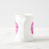 hete roze bone china mok (Achterkant)