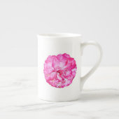 hete roze bone china mok (Rechts)
