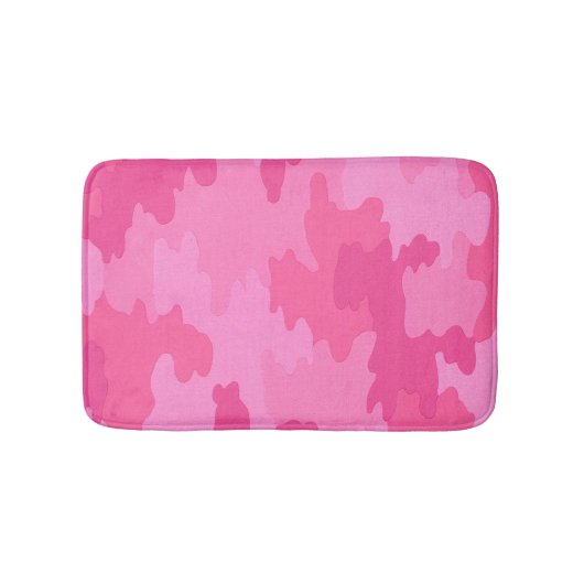 Hete Roze Camouflage Badmat (Voorkant)