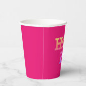 Hete Roze document koppen Papieren Bekers (Rechts)