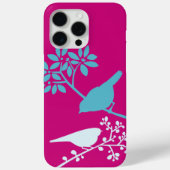Hete roze en blauwe vogels Case-Mate iPhone case (Achterkant)