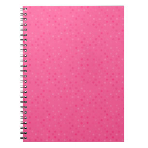 hete roze en franse roze roze polka stippen notitieboek