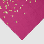 Hete roze en gouden Confetti Tissuepapier (Detail)