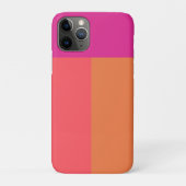 Hete roze en Oranje kleurenblokken Case-Mate iPhone Case (Achterkant)