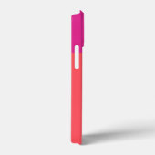 Hete roze en Oranje kleurenblokken Case-Mate iPhone Case (Achterkant / Rechts)