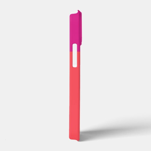 Hete roze en Oranje kleurenblokken Case-Mate iPhone Case (Achterkant / Rechts)