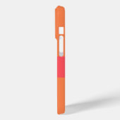 Hete roze en Oranje kleurenblokken Case-Mate iPhone Case (Achterkant / Links)